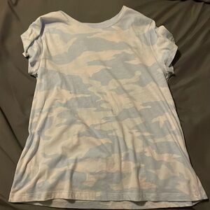 Athleta NWOT Blue Camo Shirt